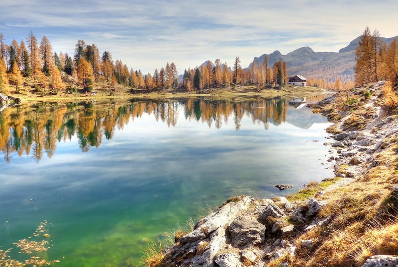 Kayaking on a serene lake